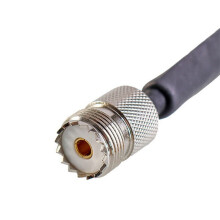 3X Câble Coaxial RF Plat PL295 UHF Mâle Vers SO239 UHF Femelle, Rallonge Coaxial RF 50 Ohm en Queue de Cochon, 40Cm