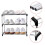 Stackable Small Shoe Rack, Entryway, Hallway and Closet Space Saving Storage and Organization (4-Tier, Black) 4