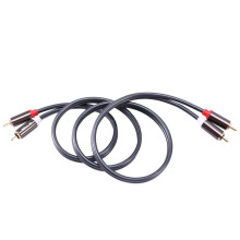 6X Rexlis 2 Rca Till 2 Rca Hane Till Hane Hifi Audio Kabel Ofc Av HöGtalarkabel för TV Dvd FöRstäRkare Subwoofer Soundbar 1M