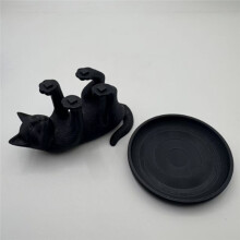 3D Printed Cat Jewelry Tray, Playful Design, Ideal for Desktop Organization, Cute Style