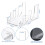 4 Pcs Plate Dinnerware Display Stand Acrylic Clear Plate Stand China Platters Plate Holder Setting Plate Racks 7