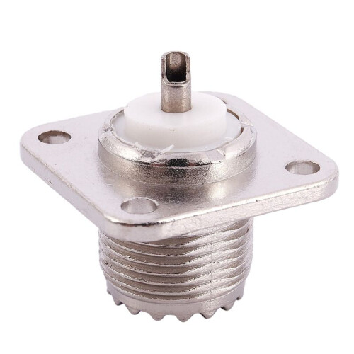 3X UHF Female SO239 Panel Chassis Mount Flange Deck Mount Solder Cup RF Connector 1