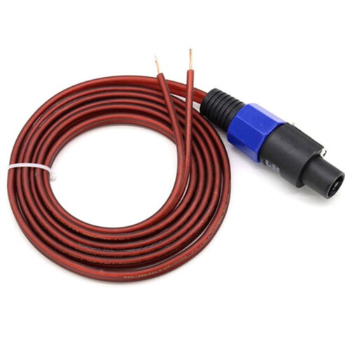 4Pcs Speakon Speaker Cable Bare Wire Open End Cable, Speakon To Speaker Wire Audio Cord Amplifier Connection Cable 1