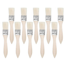 10 Pack Paint Brushes, Paint Brush Chip Paint Brush Flat Wooden Handle Paintbrush for Home DIY Woodw