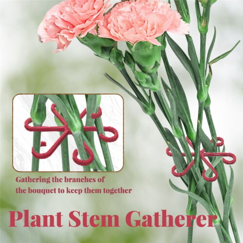 Reusable Plant Stem Folding Frame Gardening Tools Stakeless Vine Stand Plant Stem Support Red 1
