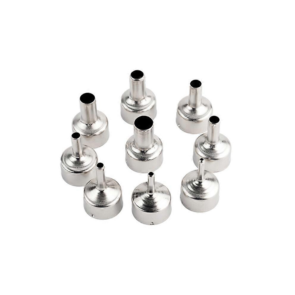 9Pcs/Set Welding Nozzle For Hot Air -Tool Different Sizes Nozzles For 8858 8898 858D 8586 Multifunct 3140200749167