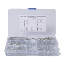 125 Pcs R Type Spring Cotter Pin M1 M1.2 M1.5 M1.8 M2 M2.5 M2.8 M3.5 Car Heavy Duty Split Clamp Hair