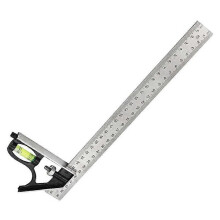 300mm Mobile Combination Square Movable Square Carpenter 90 Degrees 45 Degrees Turn Square Square Pr