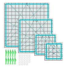 4pcs Quilting Rulers,Quilting Rulers and Templates,Square Quilting Rulers Fabric Cutting Ruler for Q