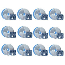 12PCS Replacement Filters for Cat Dog Fountain Pet Cat Water Drinker Clean Accessorie Replaced Carbo