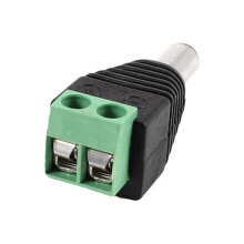 6 Stuecke Maennlich Weiblich 5,5 X 2,1 mm Buchse Stecker EU Stecker Netzteil Fuer Ueberwachungskamera