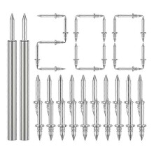 200 Pcs Double-Head Skirting Thread Seamless Nail,Rust-Proof No Trace Skirting Thread Screws Set wit
