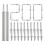 200 Pcs Double-Head Skirting Thread Seamless Nail,Rust-Proof No Trace Skirting Thread Screws Set wit 1