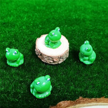 Frog Statue, Small Micro-Type Plastic Little Frog Bulk Hidden Garden Leap Year Ornament Moss Micro-Landscape Figure
