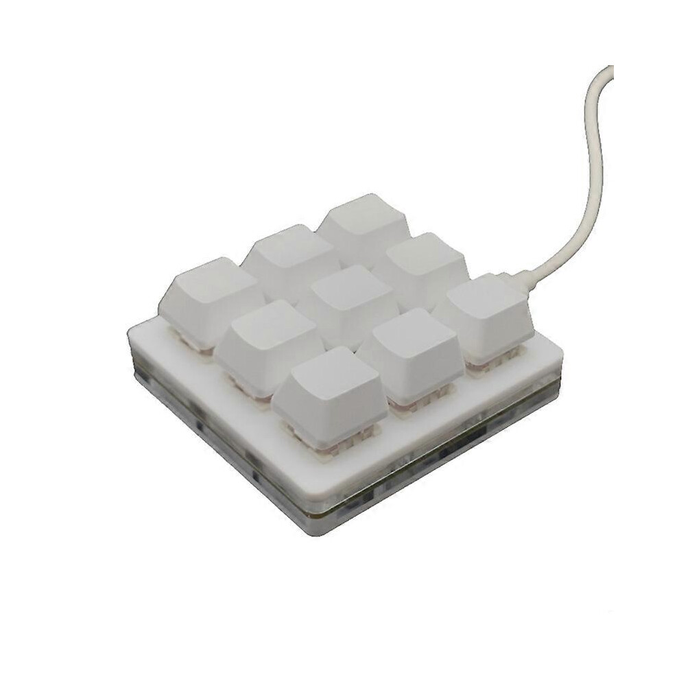 9-Key Mini Mechanical Keypad Select All Copy Paste Custom Shortcut Key One-Key Password Mechanical O 3626161989267