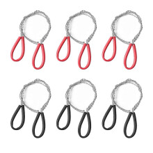 6Pcs Stainless Steel Cable Saw, Metal Wire Saw Hand Pocket String Emergency Rope Cutting Tools PVC P