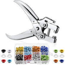 3/16 Inch Grommet Tool Kit Grommet Eyelet Plier Set Eyelet Hole Punch Pliers Grommet for Shoes Cloth