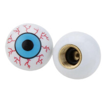 2pcs Smile Face Ball Tire Valve Caps Lids / Valve Caps / Wheel Valve /Tire for Car Motos Bike