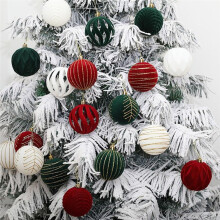 12PCS 6CM Boule de Noël Ornements Arbre Décorations pour les Vacances de Mariage Arbre de Noël Décoration Boule Suspendue B