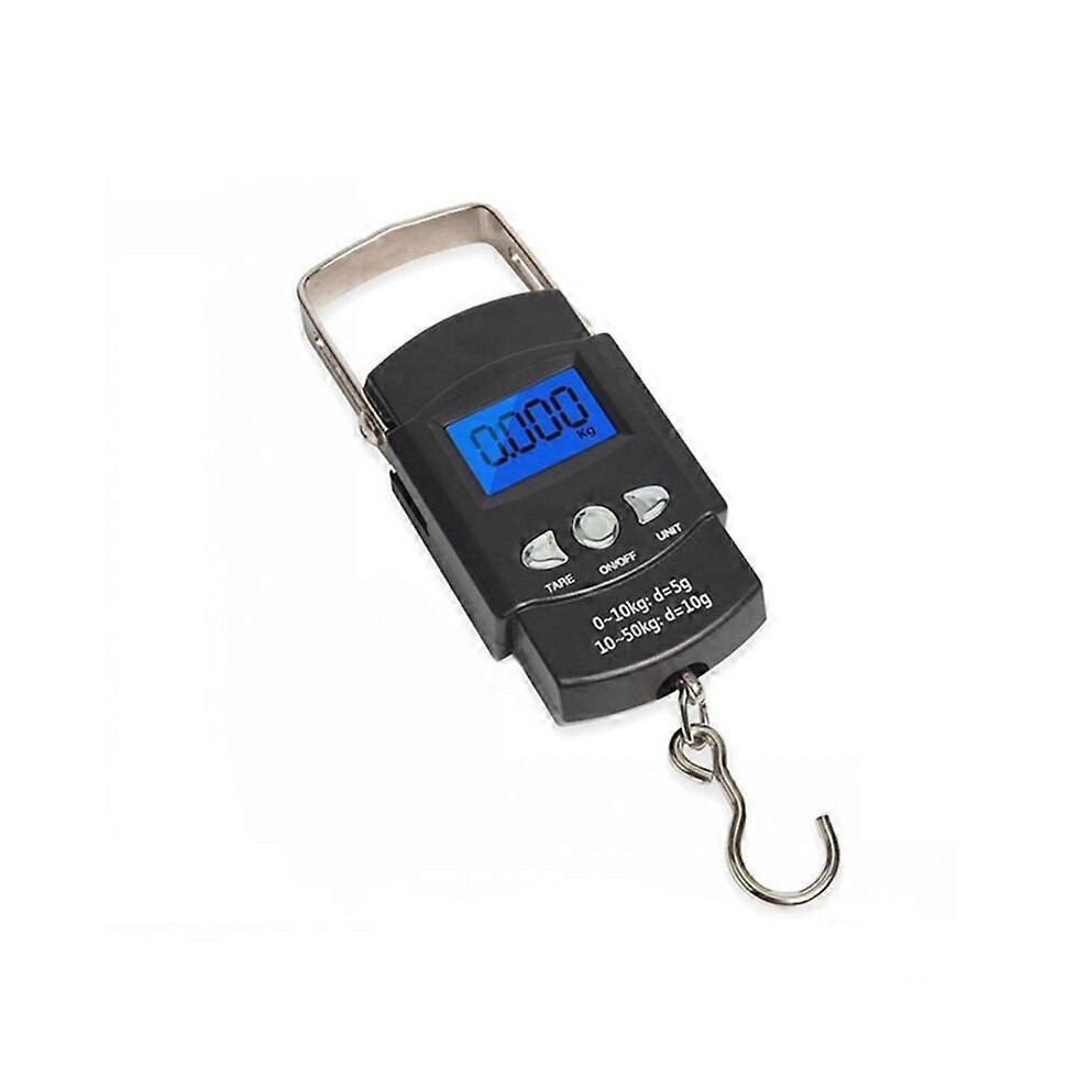 1Pcs 50Kg Travel Scale Digital Fishing Scale With Ruler High Precision Fishing Scale No Battery 3589281104616
