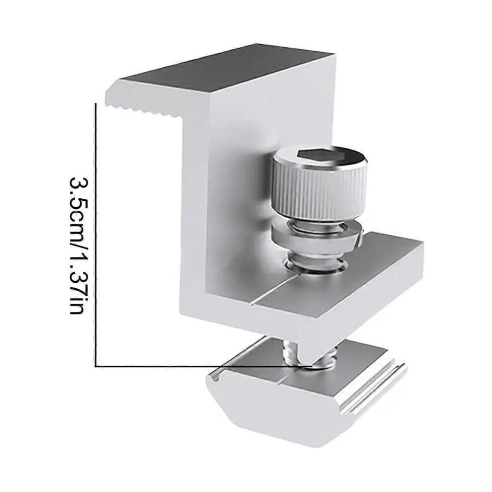 10Pcs Solar Photovoltaic Bracket Aluminum Alloy Clamp For Solar Module Solar Panel Racking Mounts Ac 3459106164210