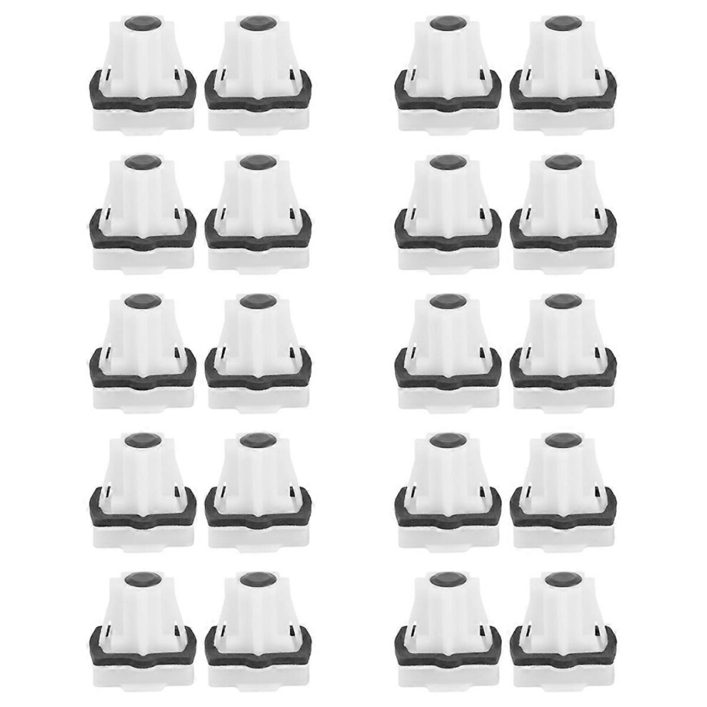 10Set Rear Seat Buckle 1609267180 For For 301 208 C3 C4 C-Elysee White 3668470180997