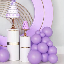 Paarse Latex Ballon Lavendelballon Kan Naar Wens Worden Gecombineerd, Geschikt voor Bruilofts- en Verjaardagsdecoratie, A
