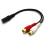 4X 2 RCA Macho A Hembra 3,5 mm Jack Aux Cable de Audio Estereo 2