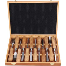 12Pcs Wood Chisel Set, 60CRV Blade Wood Carving Chisels Kit, Woodworking Chisels with Wooden Storage Case, Wood Carving Tools