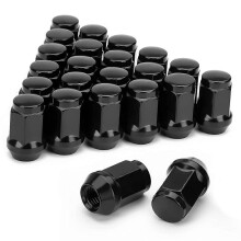 24PCS 12X1.5 Lug Nut Closed End Bulge Cone Lugnuts, for 2007-2022,2001-2007 Sequoia