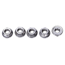 25 Pcs 304 Stainless Steel Serrated Flange Metric Hex Lock Nuts M6