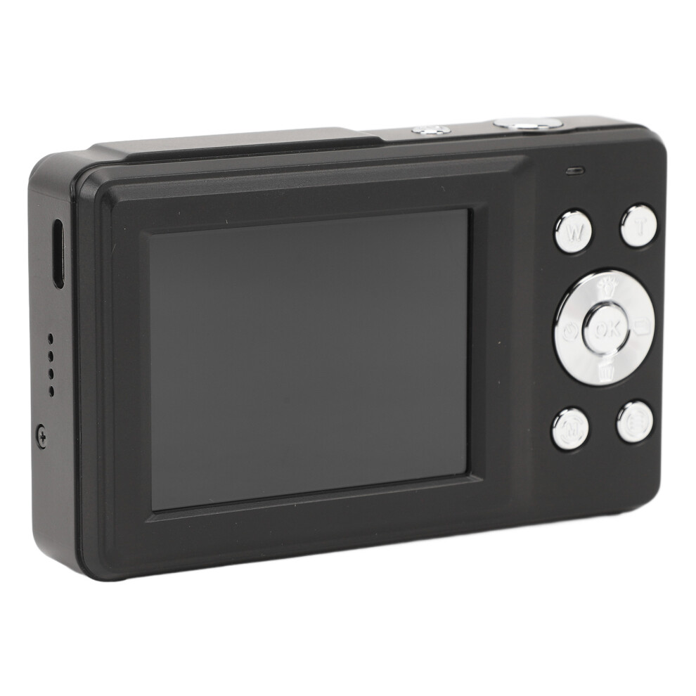 Fhd Kids Digital Camera 1080P 44Mp 16X Zoom 2.4" Ips Screen Black 9301385720462