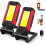 Rechargeable LED Work Light Magnetic Flashlight Portable 7 Flashlight Mode With Magnetizable Base Rotatable Stand 360 1