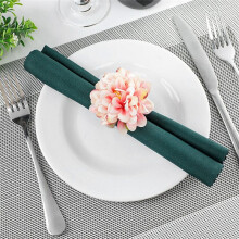 Anelli Portatovagliolo con Perle, Portatovaglioli Rustici con Rosa Portatovaglioli per Cena con Fiori per La Decorazione Della Tavola Champagne