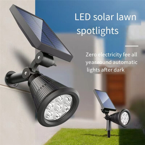 7LED Solar Bodenstecker Licht Außen IP65 Wasserdicht Spotlight Einstellbare Helligkeit Garten Dekorative Spotlight,C 2