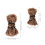 2Paar Koffie Polyester Retro Bindbeen Beenwarmers Feest 3