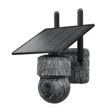 5MP 4G SIM Solar PTZ Camera WIFI Outdoor Wireless IP Cameras with Solar Panel Two Way o Security