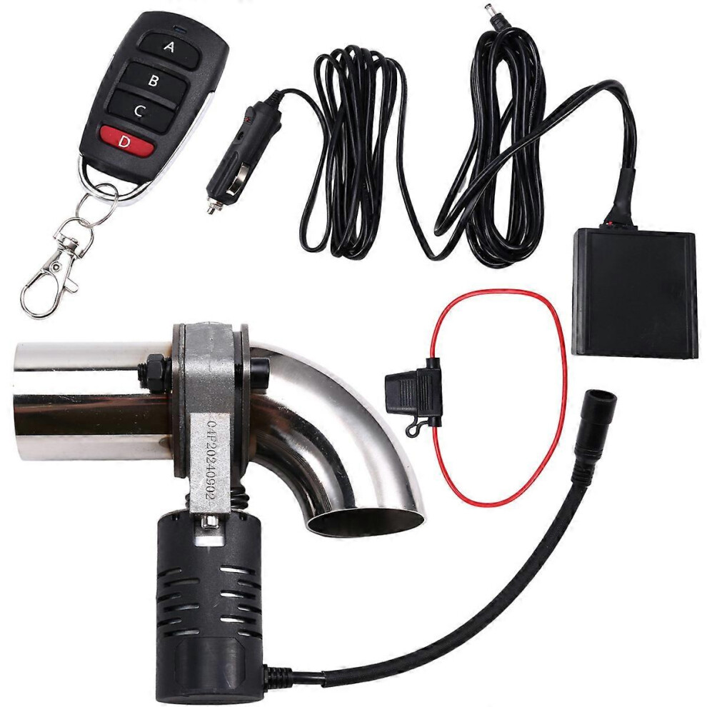 Exhaust Valve Muffler Cutout Kit Electric Exhaust Cutout Pipe Valve Set Wireless Remote Control Valv 3407868830546