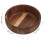 Acacia Wood Salad Bowl Brown Rustic Kitchen Decor 3