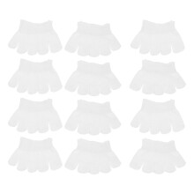 6Pairs Heelless Cotton Toe Cover Socks Women with Forefoot Pads White