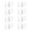 24Pcs Plastic Roller Blind Grip Pulls Window Shade Clips Transparent 1