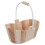 Seau Bois Sauna Naturel, Rangement Douche, Caddie Compact 1