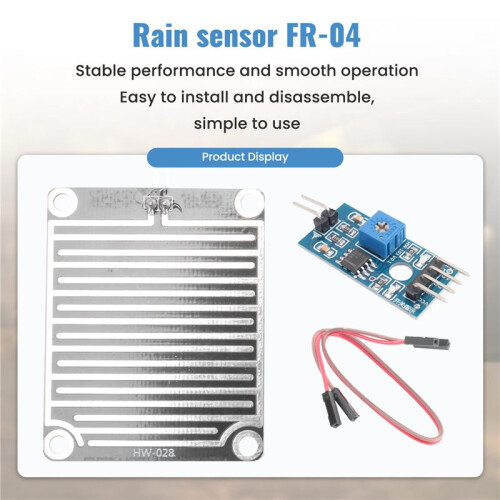 6X Rain Sensor Module Rainwater Rain Sensor Module 3, 3V-5V 2