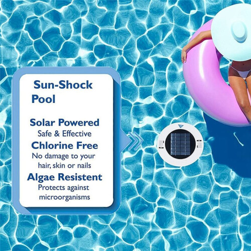 Solar Pool-Ionizer Copper Silver Ion Swimming Pool Purifier/Filter Kills-Algae Pool