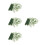400Pcs Green Plastic Artificial Flower Holders for DIY Bouquets 8
