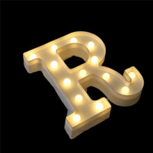Lâmpada Luminosa de Letras LED Lâmpada de Aniversário Proposta de Casamento Decoração Luz Noturna Alfabética