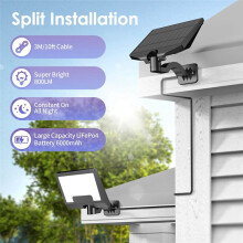 Lumière Solaire Extérieure LED Lampe Solaire IP65 Étanche Lampe de Jardin Solaire Angle D'Éclairage Réglable pour Mur Cour Rue A