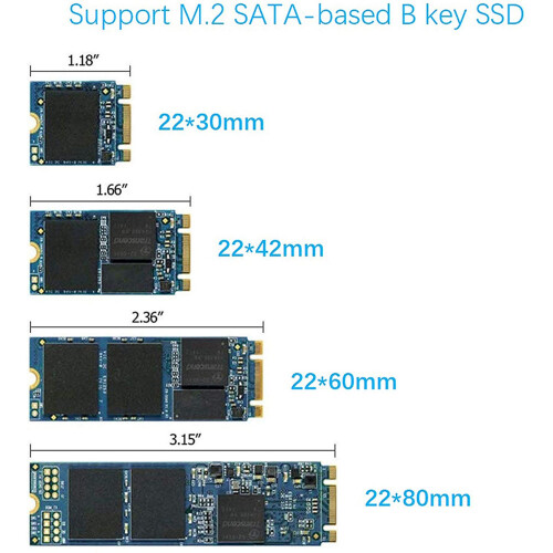 4X M.2 NGFF para SSD / MSATA  de 2,5 Polegadas para Caixa de Placa Adaptadora  (Chave B para Adaptador de PC M2 + M Desktop Socket NGFF) 1