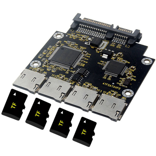 2X Placa Adaptadora de 2,5 Polegadas 4 TF para , Unidade de Estado Sólido SSD de Fabricação Própria, para Cartão  de Grupo Micro- para 1