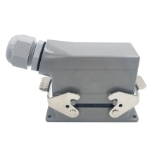 3X Rechteckige Hochleistungssteckverbinder HDC HE 10 Core Pin 16A 500V Wasserdichter Luftfahrtstecker Side Connector,HDC-HE-010